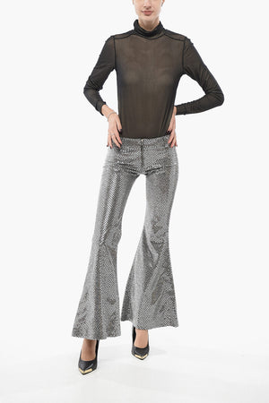 Bootcut-Hose mit Pailletten