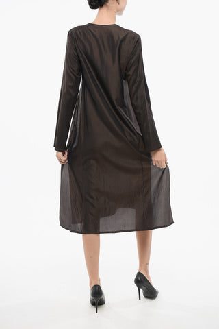 Silk Crewneck Dress