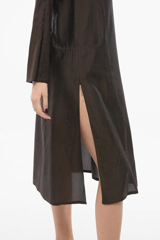 Silk Crewneck Dress