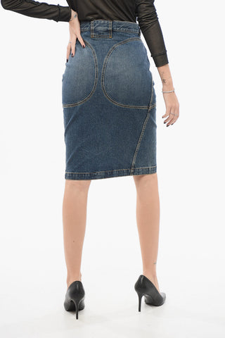 Denim Pencil Skirt