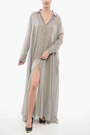 Flared Chemisier with Hidden Buttoning