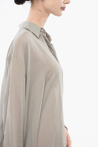 플레어 셔츠 원피스 히든 버튼 여밈