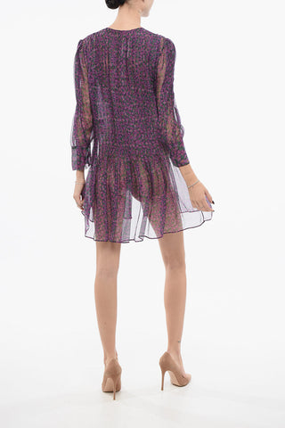 Vestito in Chiffon Plissé