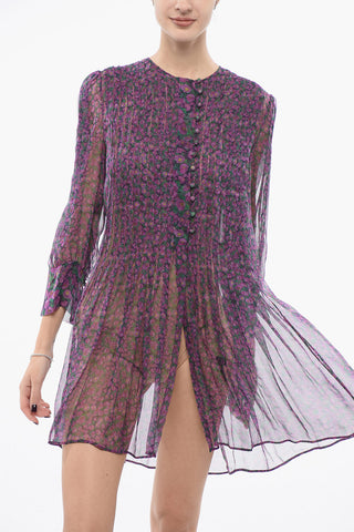 Vestito in Chiffon Plissé