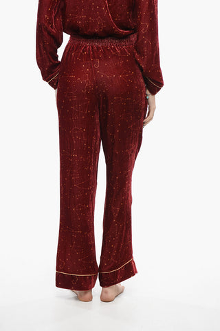 Velvet Pyjama Set with Constellation Motif