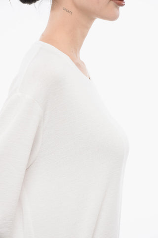 T-Shirt Girocollo in Micro Spugna