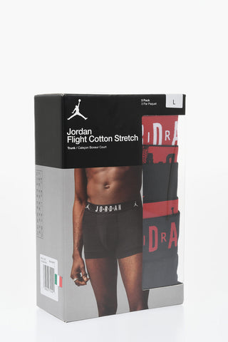 AIR JORDAN 스트레치 코튼 복서 3개입 로고 엘라스틱 밴드
