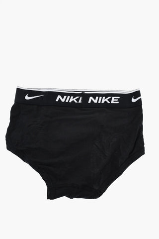 Set of 3 Solid-Colour Briefs with Branded Elastic Band