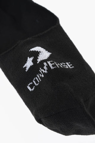 Set 3 Paia di Calzini Ultra Bassi in Tinta Unita con Logo a Contrasto