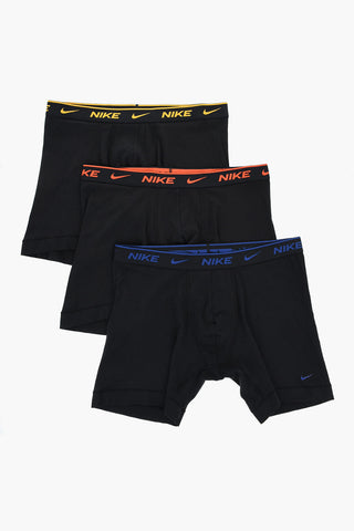 Set 3 Boxer in Cotone Stretch con Banda Elastica Logata