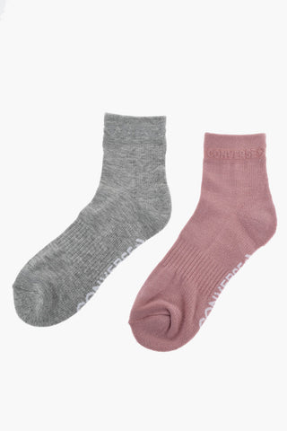 Set Of 2 Pairs Of Stretch-Fabric Socks