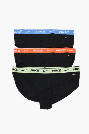 3-Pack Stretch Cotton Briefs with Logo Elastic Waistband