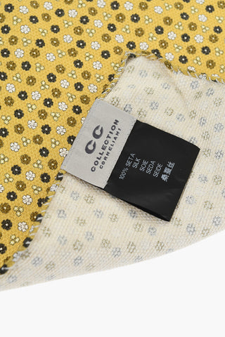 CC COLLECTION Patterned Silk Pocket Square
