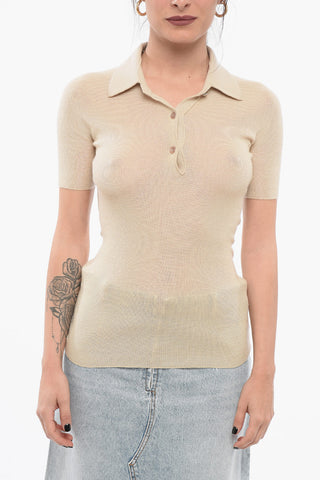 Polo 3 Bottoni in Misto Cashmere