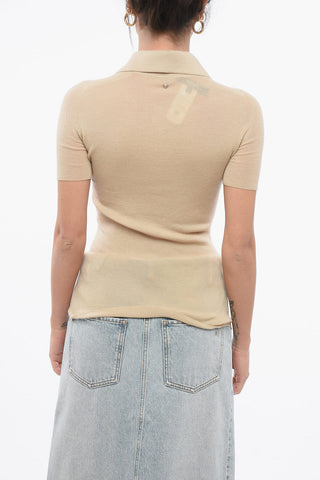 Polo 3 Bottoni in Misto Cashmere