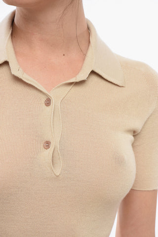 Polo 3 Bottoni in Misto Cashmere