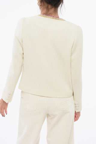 Jacket with Embroidered Edges