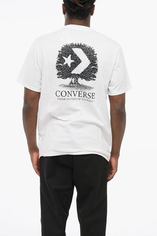Crewneck T-Shirt THINK OUTSIDE OF YOURSELF Printed