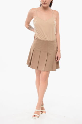 Pleated Miniskirt