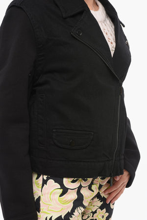 EMPORIO Denimjacke mit abnehmbaren Ärmeln