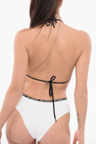 Top Bikini a Triangolo Stampato