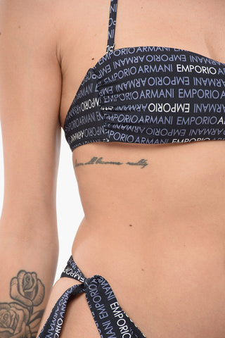 EMPORIO Monogram Patterned Bikini Set