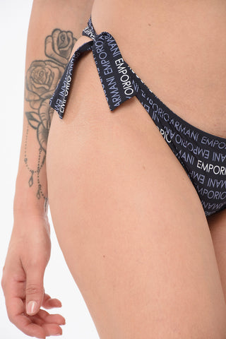 EMPORIO Monogram Patterned Bikini Set