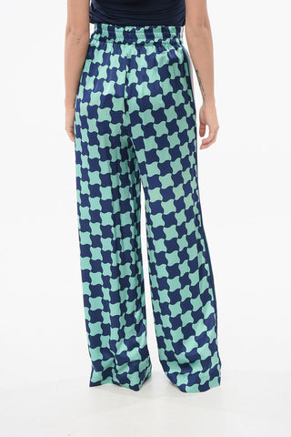 Pantaloni Loose Fit in Seta