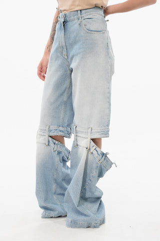 Cut-out Palazzo Denims 33cm