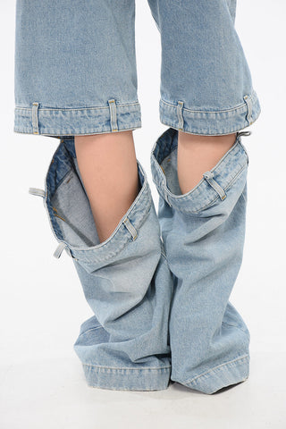 Cut-out Palazzo Denims 33cm