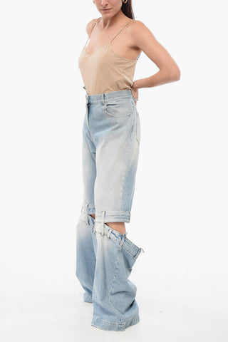 Cut-out Palazzo Denims 33cm