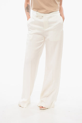 Pantaloni Wide Leg in Satin