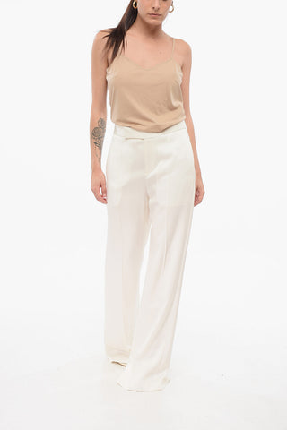 Pantaloni Wide Leg in Satin