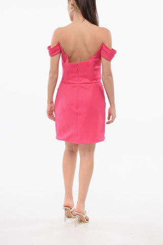 Leinenkleid LEANNA mit Drapierung