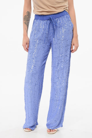 Pantaloni Straight in Paillettes
