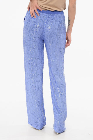 Pantaloni Straight in Paillettes
