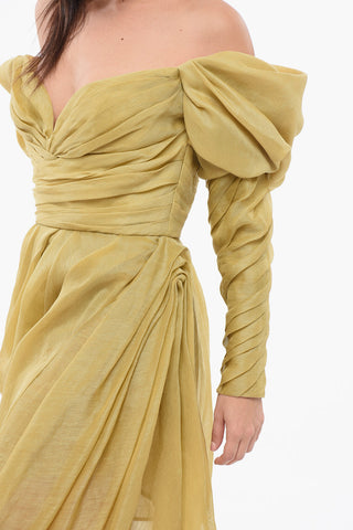 Ruffled Off-the-shoulder Dress