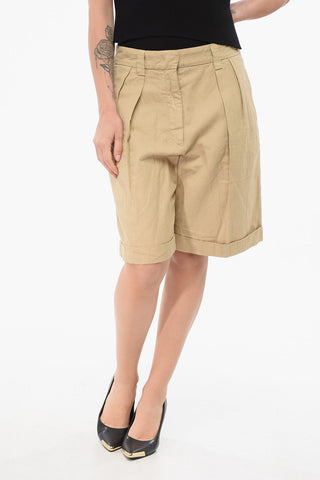 Shorts in Misto Lino a 2 Pinces