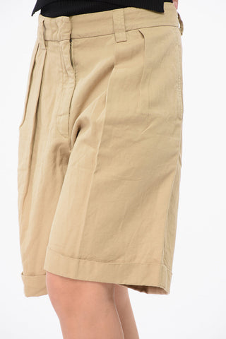 Shorts in Misto Lino a 2 Pinces
