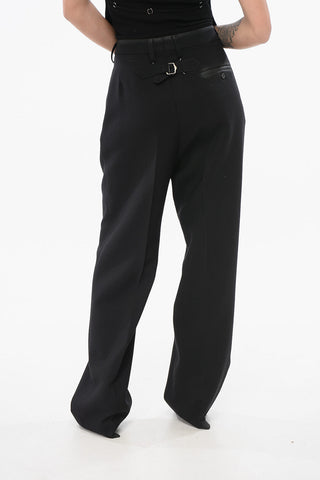 MM3 Pantaloni in Lana Wide Leg