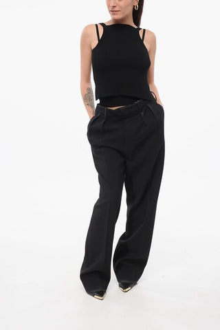 MM3 Pantaloni in Lana Wide Leg
