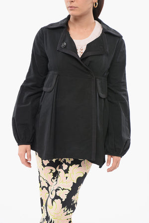 Overshirt Doppiopetto Con Drappeggio