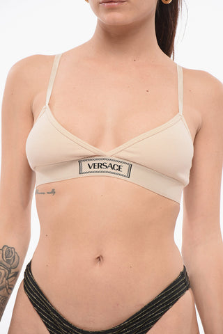 Triangle Bra with Logoed Elastic Band