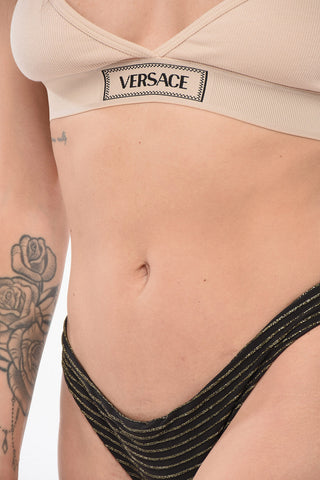 Triangle Bra with Logoed Elastic Band