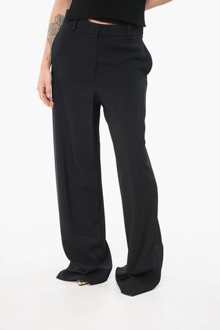 Pantaloni in Viscosa Wide Leg