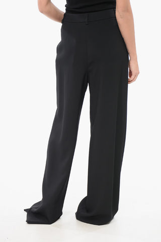 Pantaloni in Viscosa Wide Leg