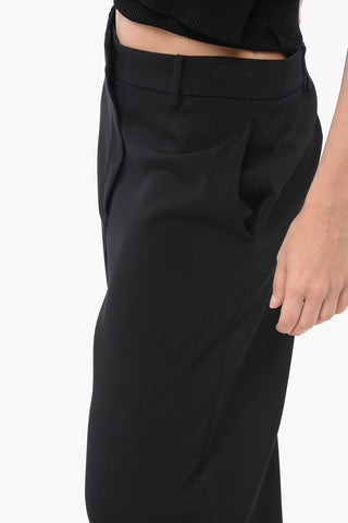 Pantaloni in Viscosa Wide Leg