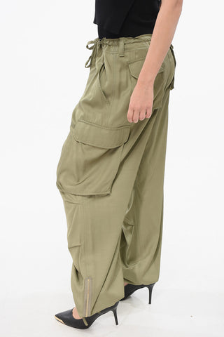 Pantaloni Cargo in Viscosa
