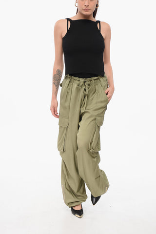 Pantaloni Cargo in Viscosa