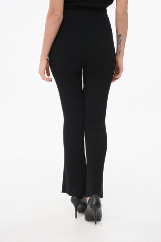 Leggings Bootcut a Coste con Zip alla Caviglia